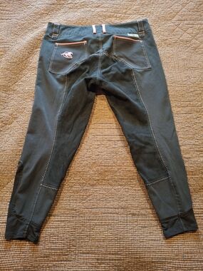 Piper Full Seat Riding Trousers with Pink Accents